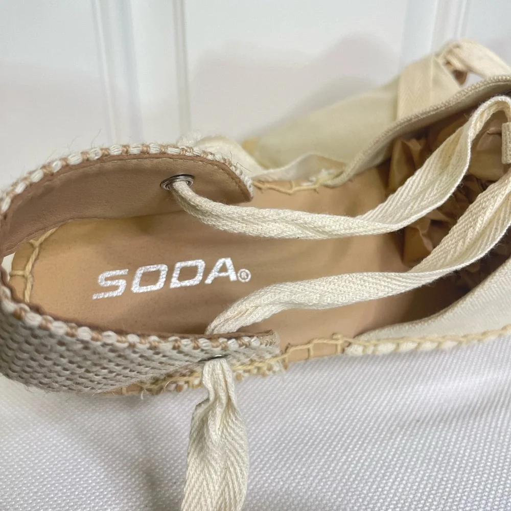 ☀️Ankle wrap SODA espadrilles I'm Canvas - Picture 8 of 11